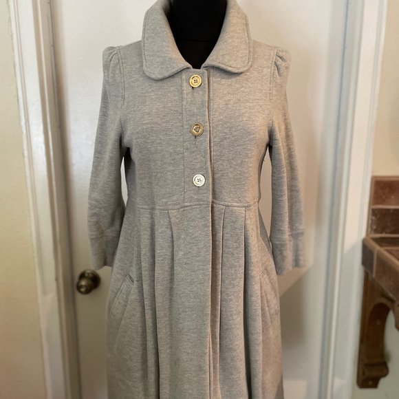 Juicy Couture Gray Button-Up Coat - Picture 1 of 13